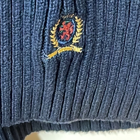 𝅺TOMMY Hilfiger NWT Men’s Sweater, Size LG., Navy Blue - Picture 5 of 10